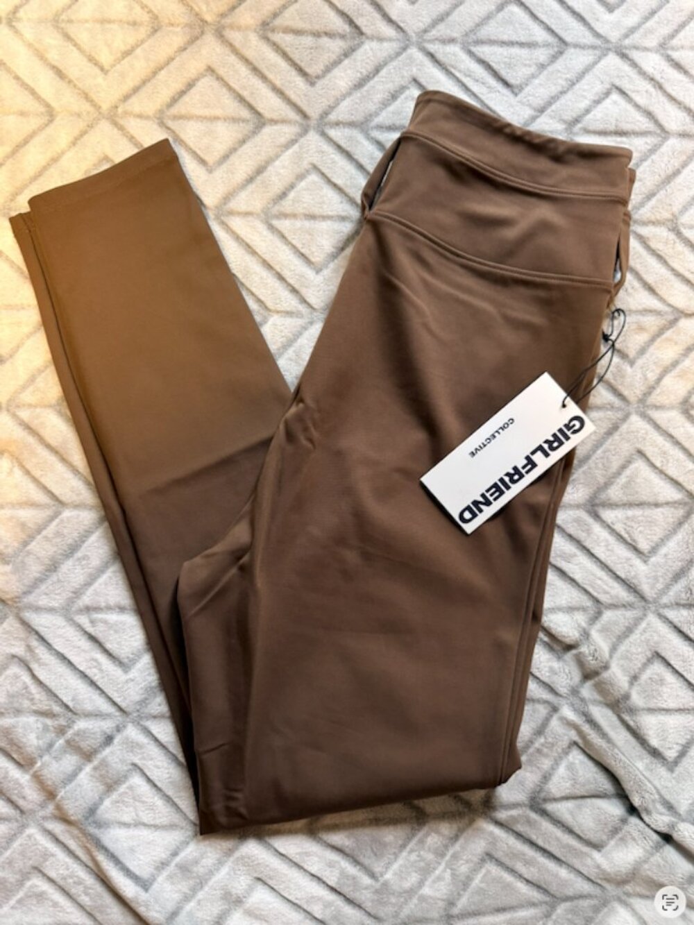 NWT Girlfriend Collective Brown Leggings Size XL